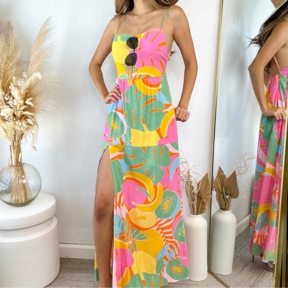 Show Me Your MuMu Dresses & Skirts - SHOW ME YOUR MUMU Julia Maxi Dress In Tropical Fruit